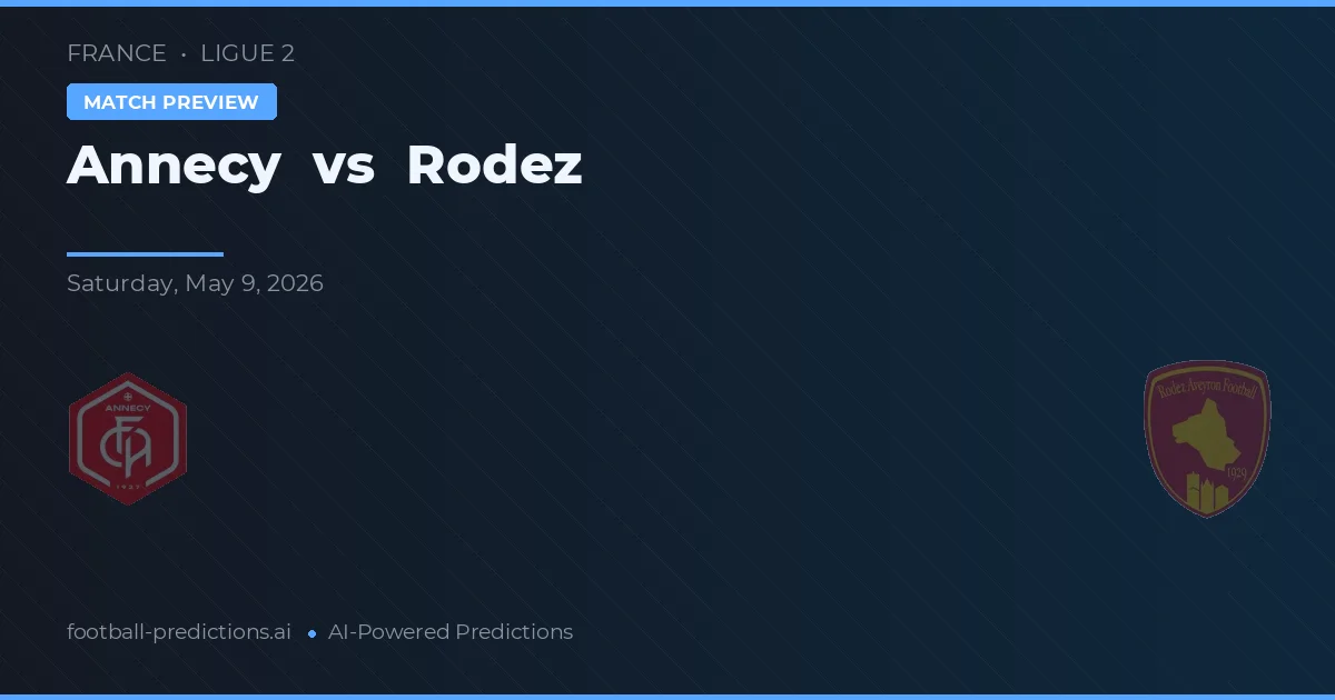 Annecy vs Rodez — pronostic și avancronică meci