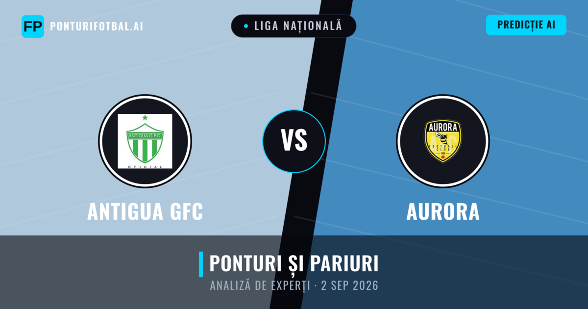 Antigua GFC vs Aurora — pronostic și avancronică meci