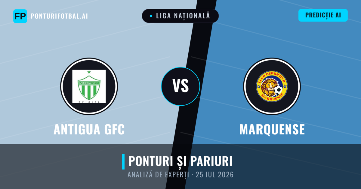 Antigua GFC vs Marquense — pronostic și avancronică meci