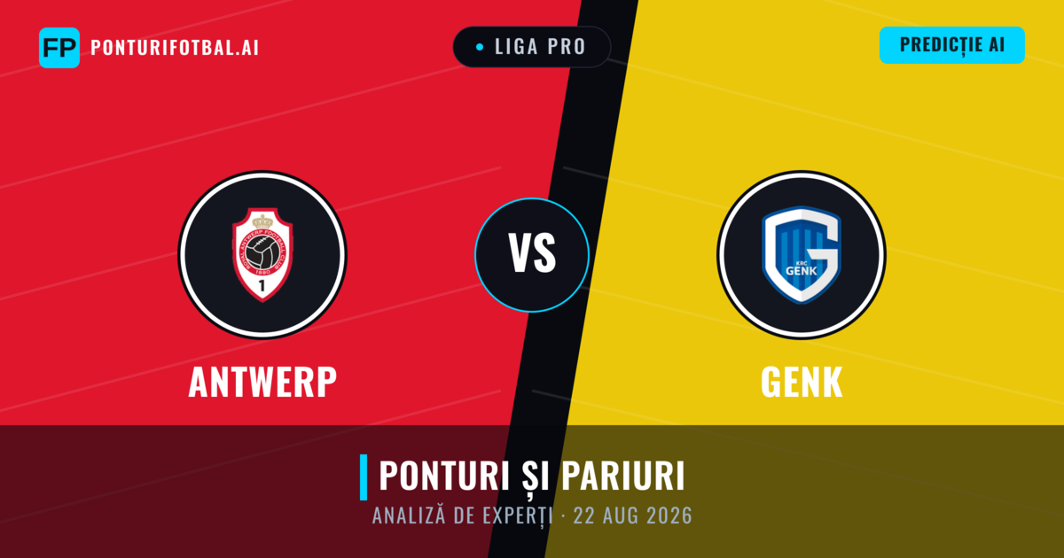 Antwerp vs Genk — pronostic și avancronică meci