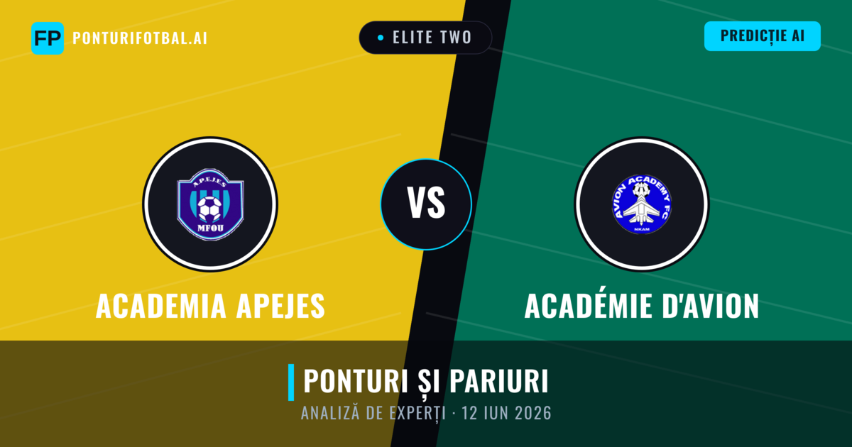 Academia APEJES vs Académie d'Avion — pronostic și avancronică meci