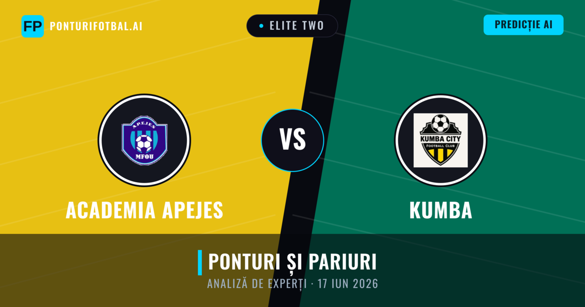 Academia APEJES vs Kumba — pronostic și avancronică meci