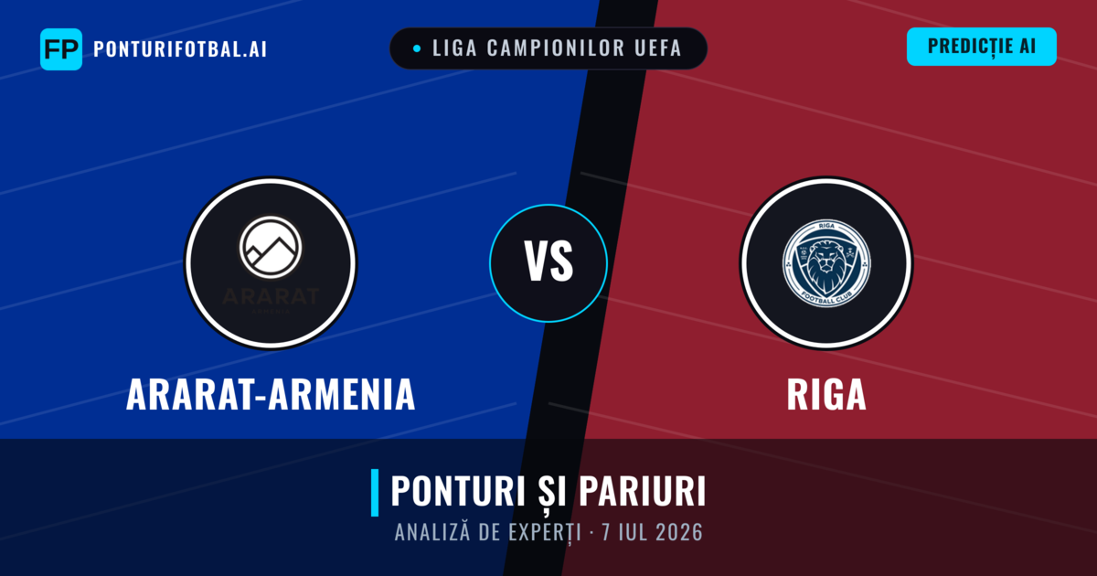 Ararat-Armenia vs Riga — pronostic și avancronică meci