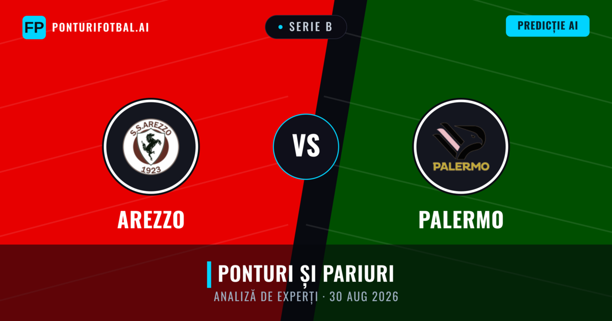 Arezzo vs Palermo — pronostic și avancronică meci