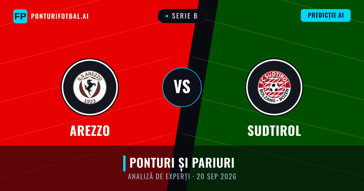 Arezzo vs Sudtirol — pronostic și avancronică meci