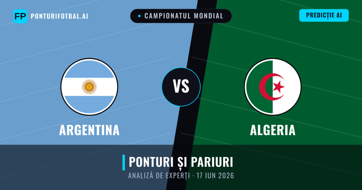 Argentina vs Algeria — pronostic și avancronică meci