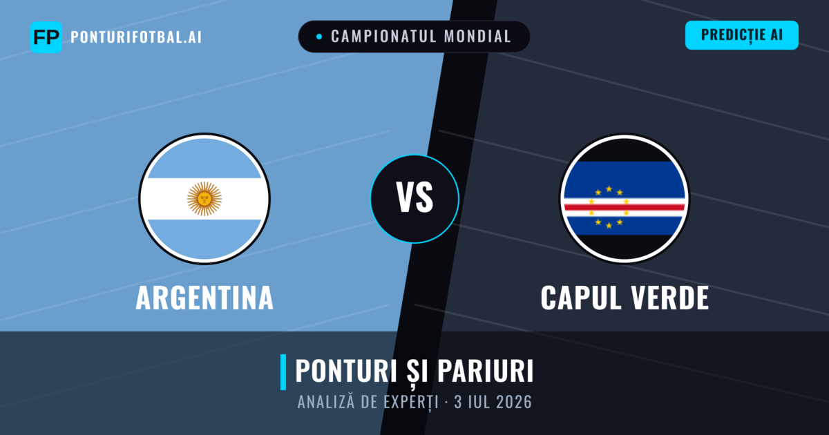 Argentina vs Capul Verde — pronostic și avancronică meci