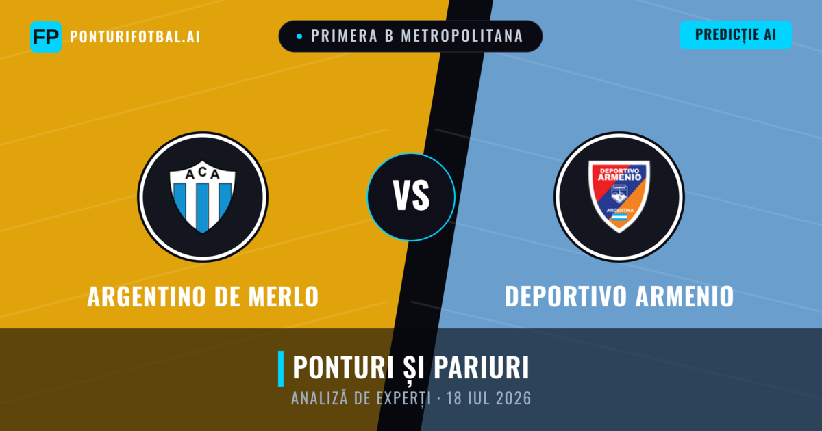 Argentino de Merlo vs Deportivo Armenio — pronostic și avancronică meci