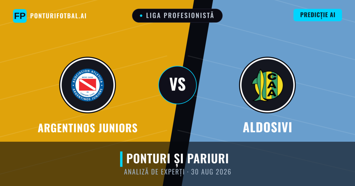Argentinos Juniors vs Aldosivi — pronostic și avancronică meci