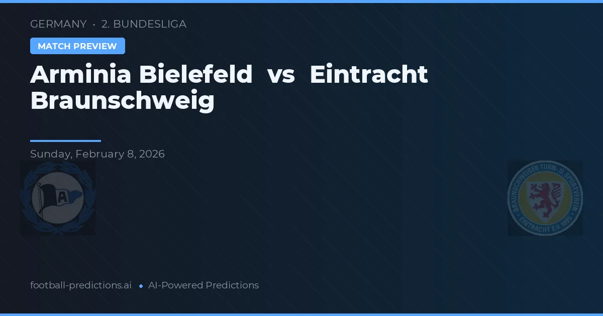 Arminia Bielefeld vs Eintracht Braunschweig — pronostic și avancronică meci
