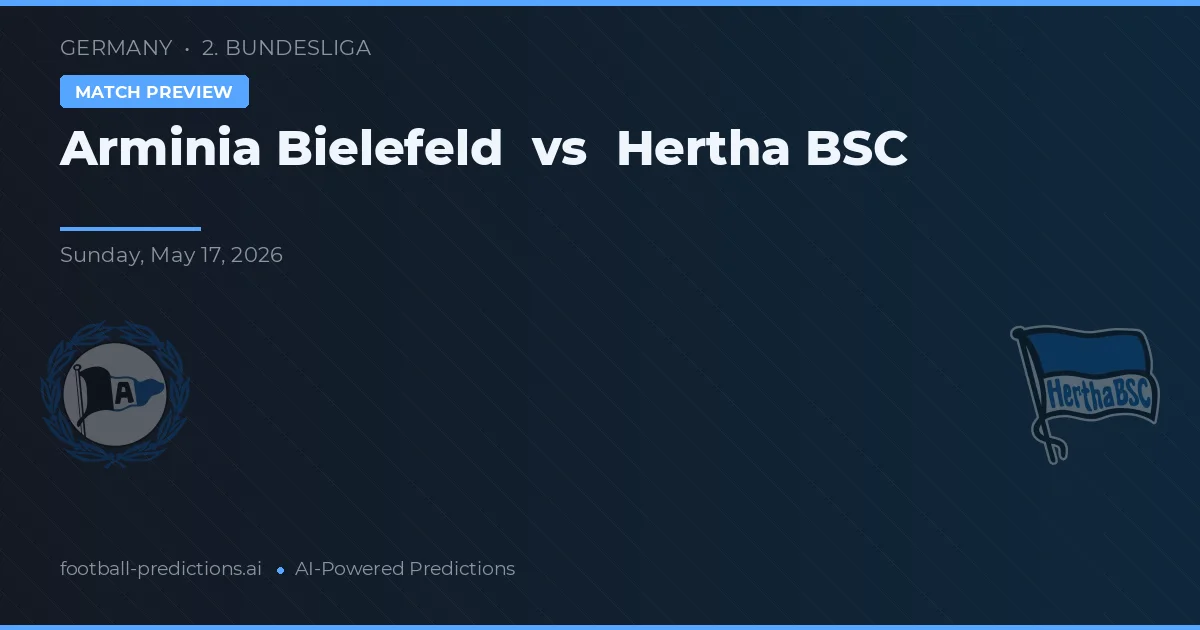 Arminia Bielefeld vs Hertha BSC — pronostic și avancronică meci
