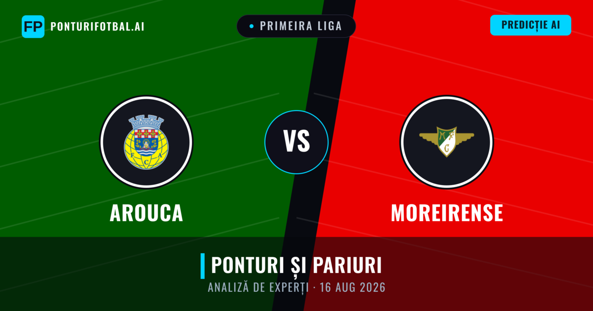Arouca vs Moreirense — pronostic și avancronică meci