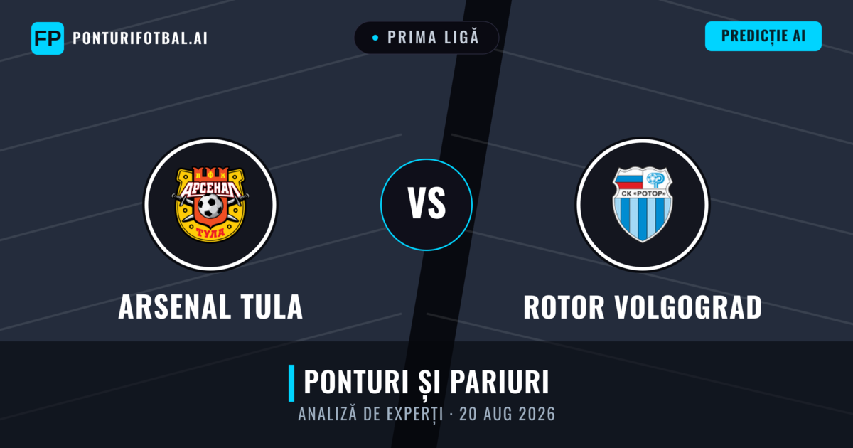 Arsenal Tula vs Rotor Volgograd — pronostic și avancronică meci