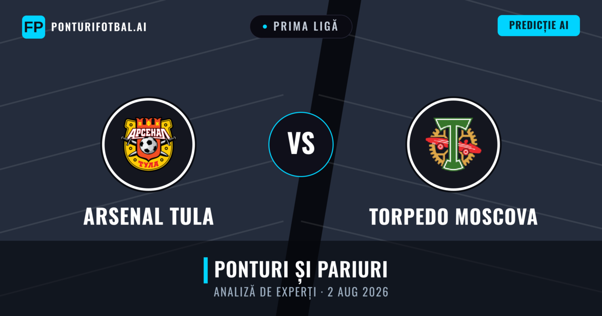 Arsenal Tula vs Torpedo Moscova — pronostic și avancronică meci