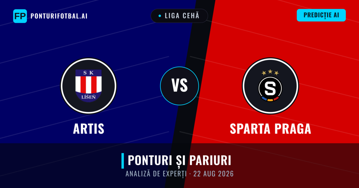 Artis vs Sparta Praga — pronostic și avancronică meci