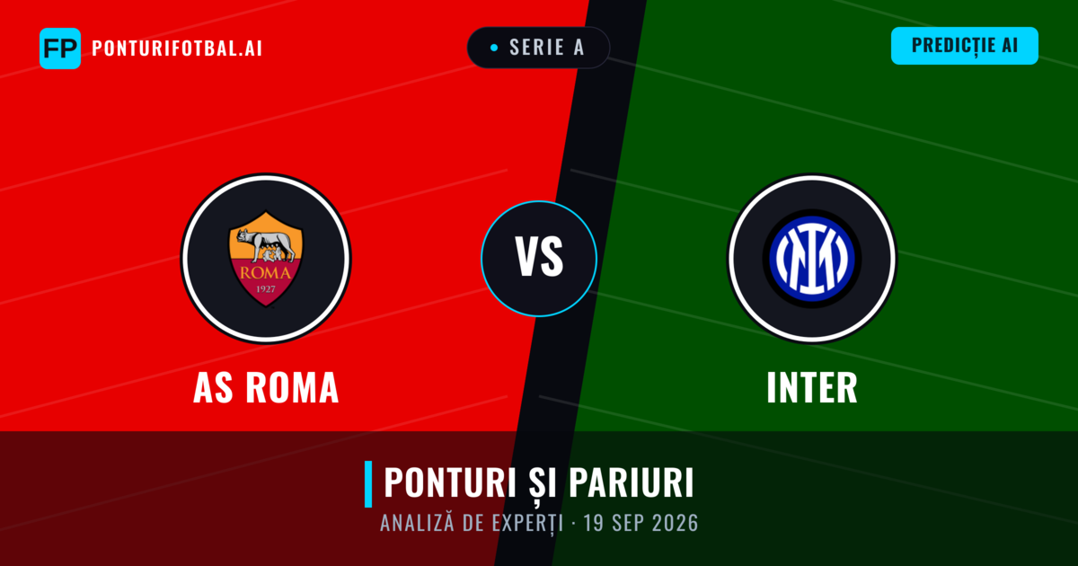 AS Roma vs Inter — pronostic și avancronică meci