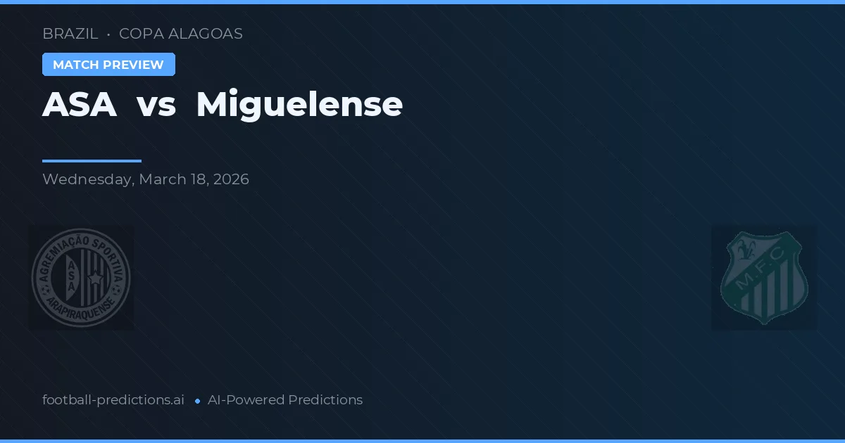 ASA vs Miguelense — pronostic și avancronică meci