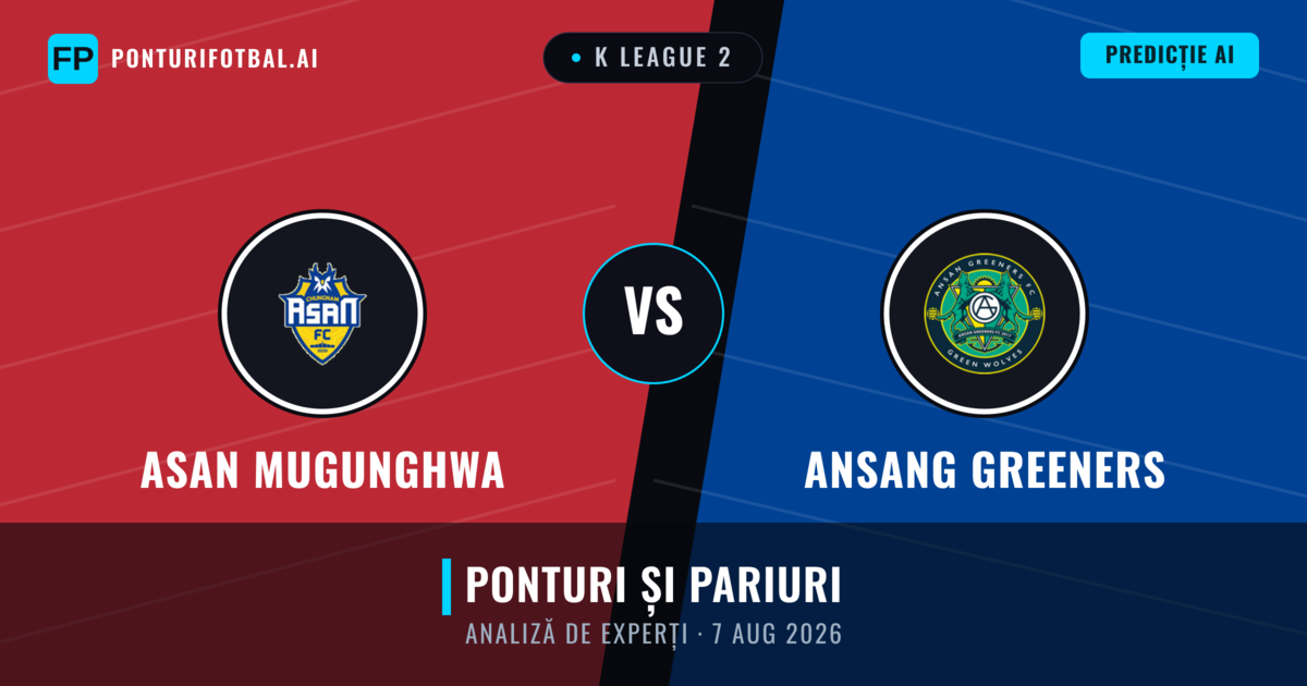 Asan Mugunghwa vs Ansang Greeners — pronostic și avancronică meci