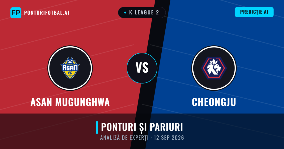 Asan Mugunghwa vs Cheongju — pronostic și avancronică meci