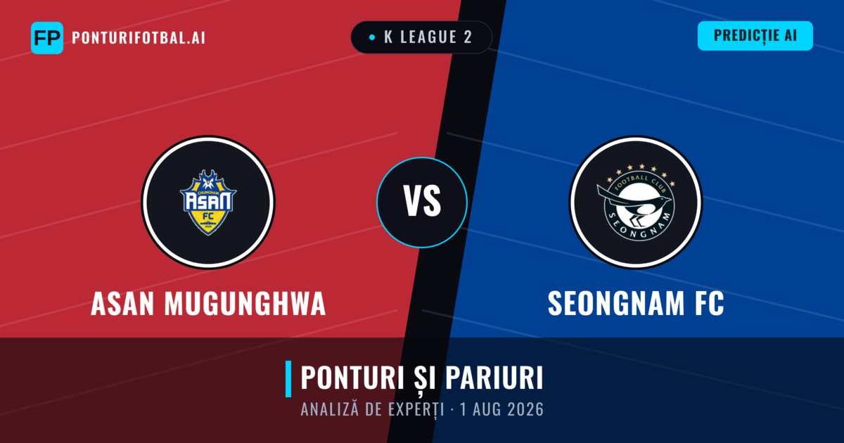 Asan Mugunghwa vs Seongnam FC — pronostic și avancronică meci