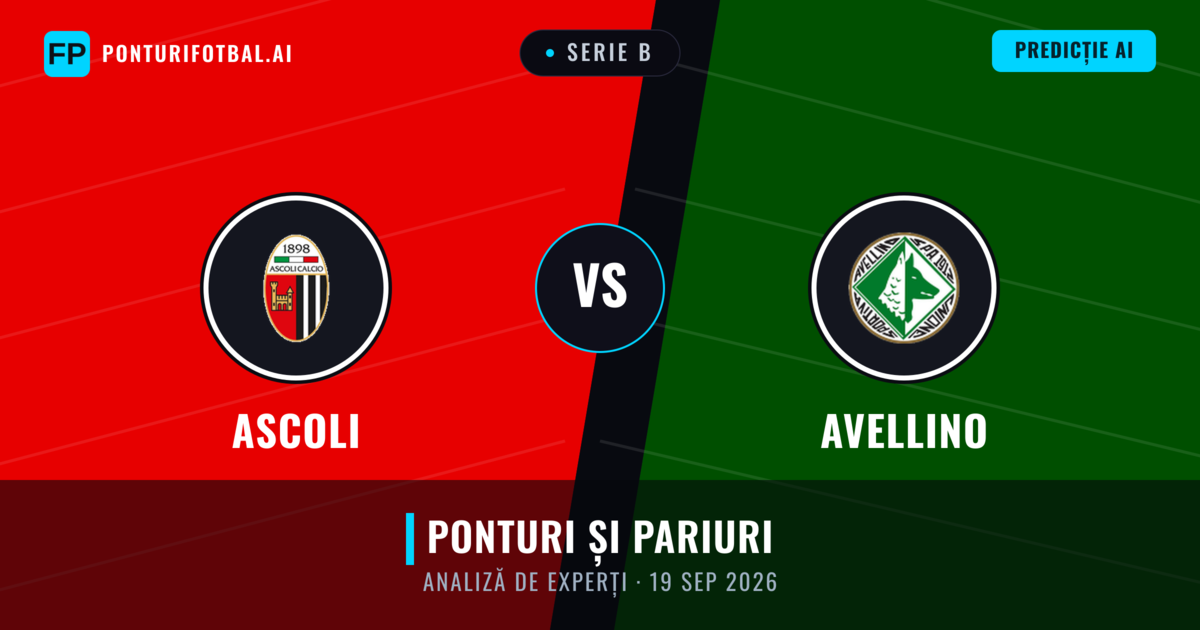 Ascoli vs Avellino — pronostic și avancronică meci
