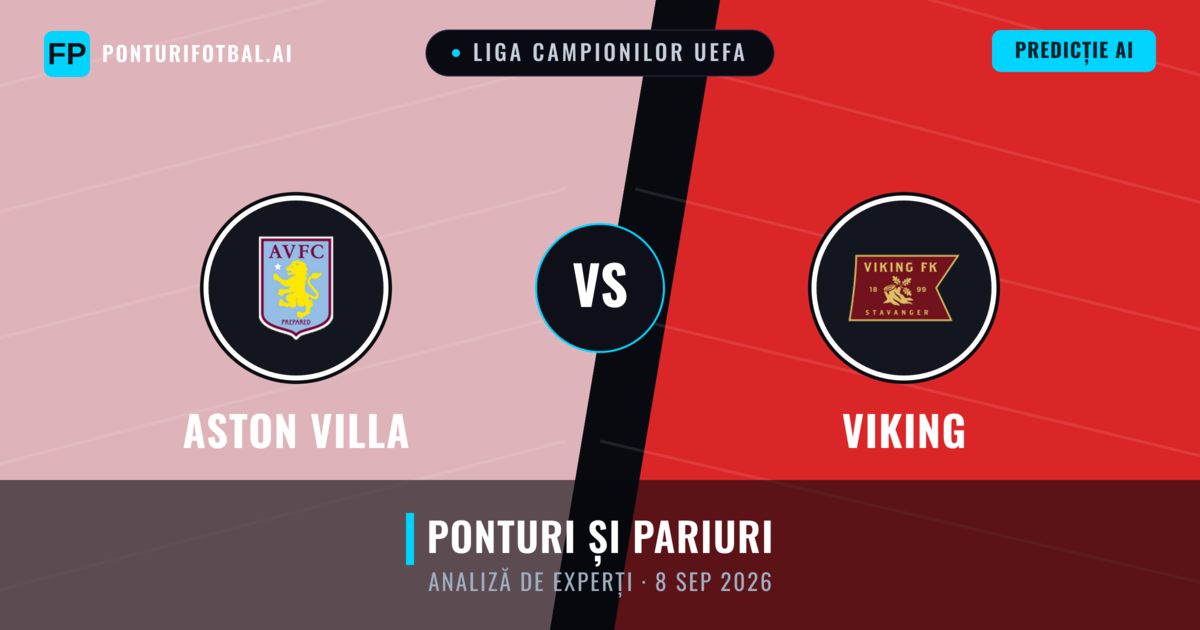 Aston Villa vs Viking — pronostic și avancronică meci
