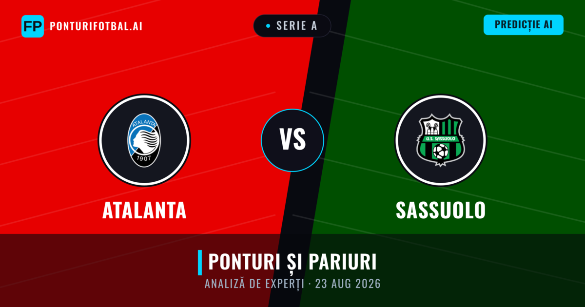 Atalanta vs Sassuolo — pronostic și avancronică meci