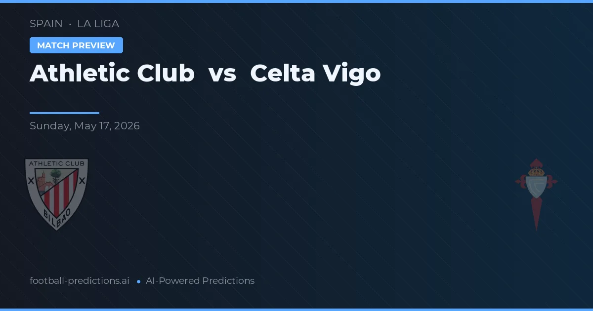 Athletic Bilbao vs Celta Vigo — pronostic și avancronică meci