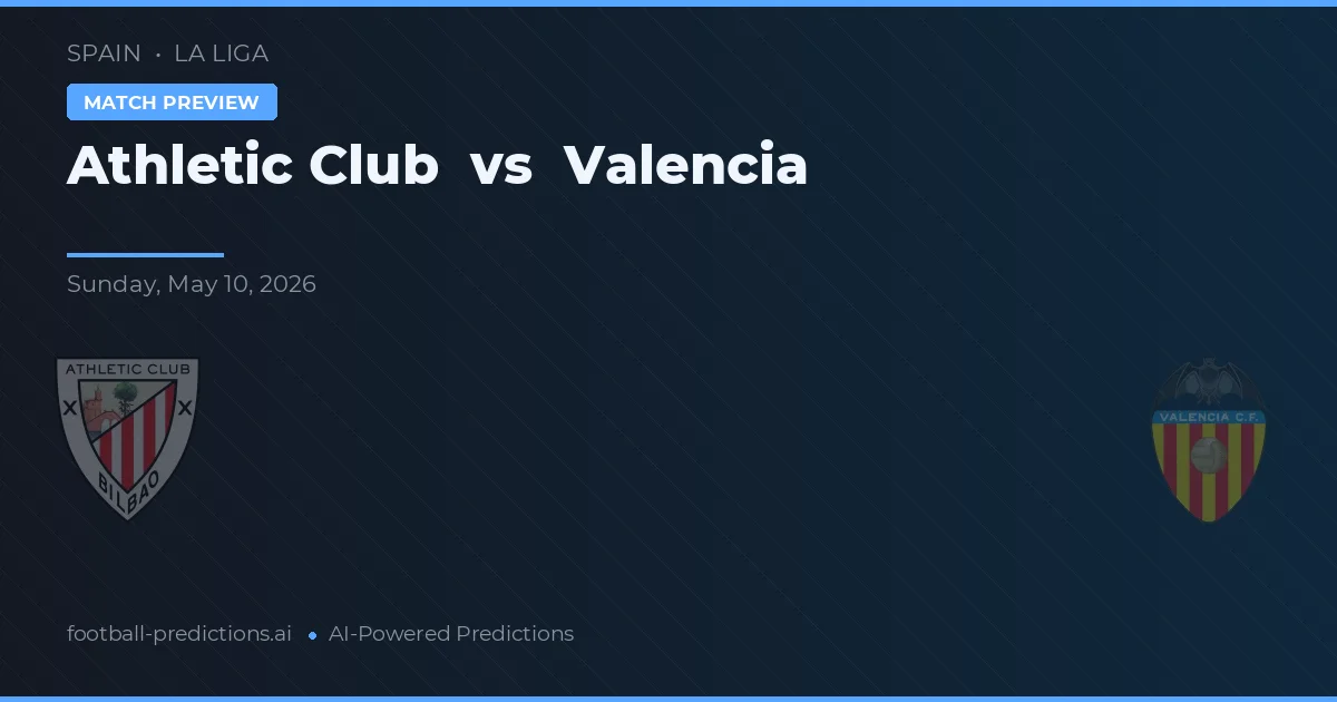 Athletic Bilbao vs Valencia — pronostic și avancronică meci