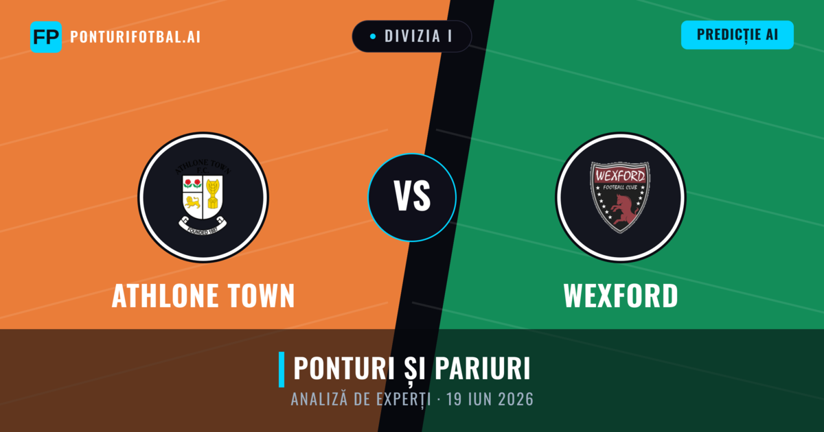 Athlone Town vs Wexford — pronostic și avancronică meci