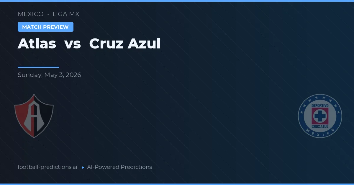 Atlas vs Cruz Azul — pronostic și avancronică meci