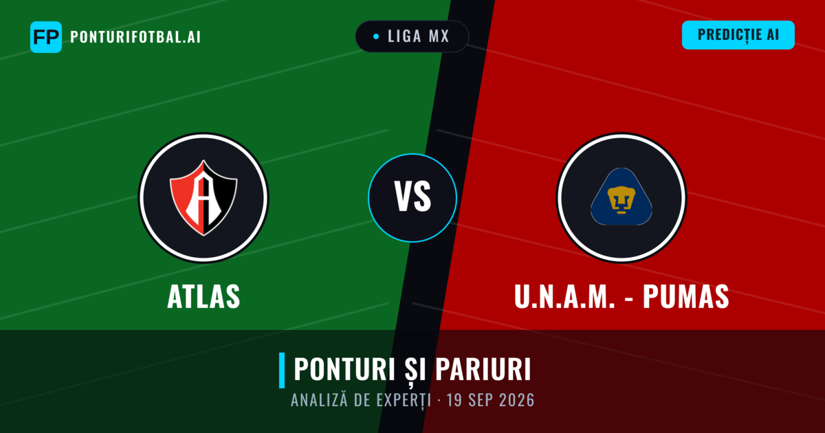 Atlas vs U.N.A.M. - Pumas — pronostic și avancronică meci