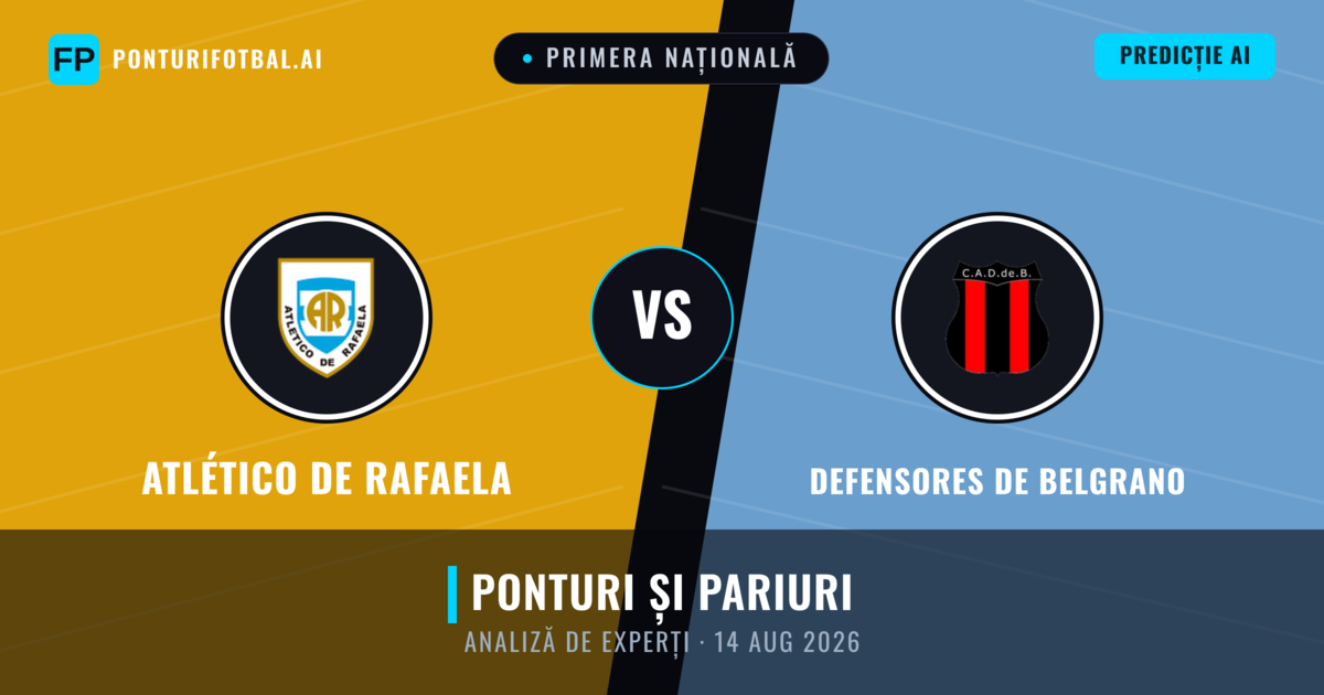 Atlético de Rafaela vs Defensores de Belgrano — pronostic și avancronică meci
