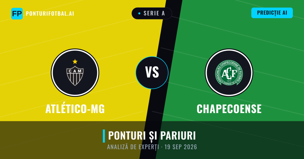 Atlético-MG vs Chapecoense — pronostic și avancronică meci