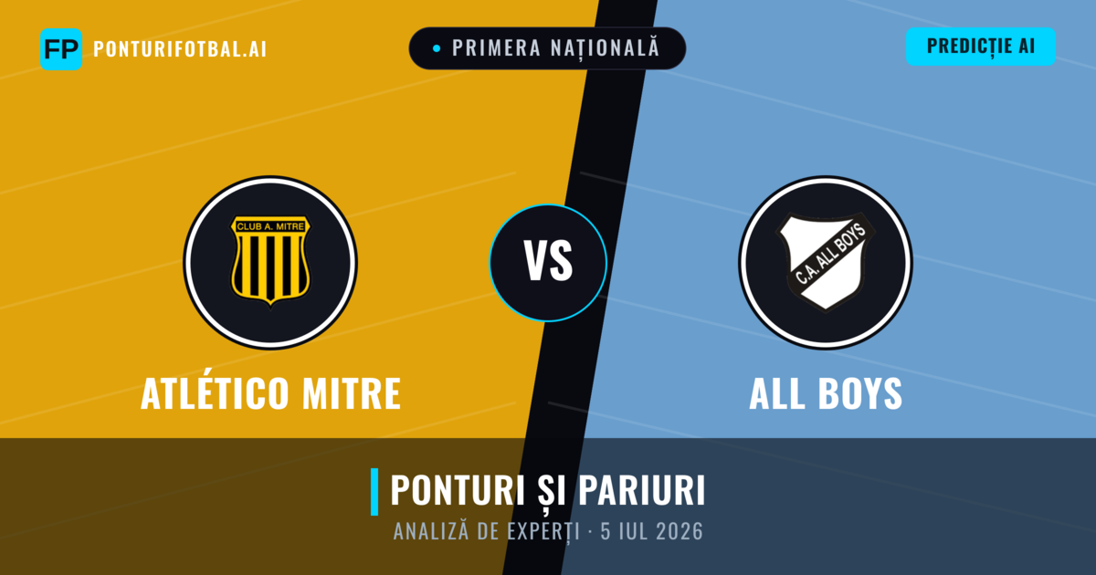 Atlético Mitre vs All Boys — pronostic și avancronică meci