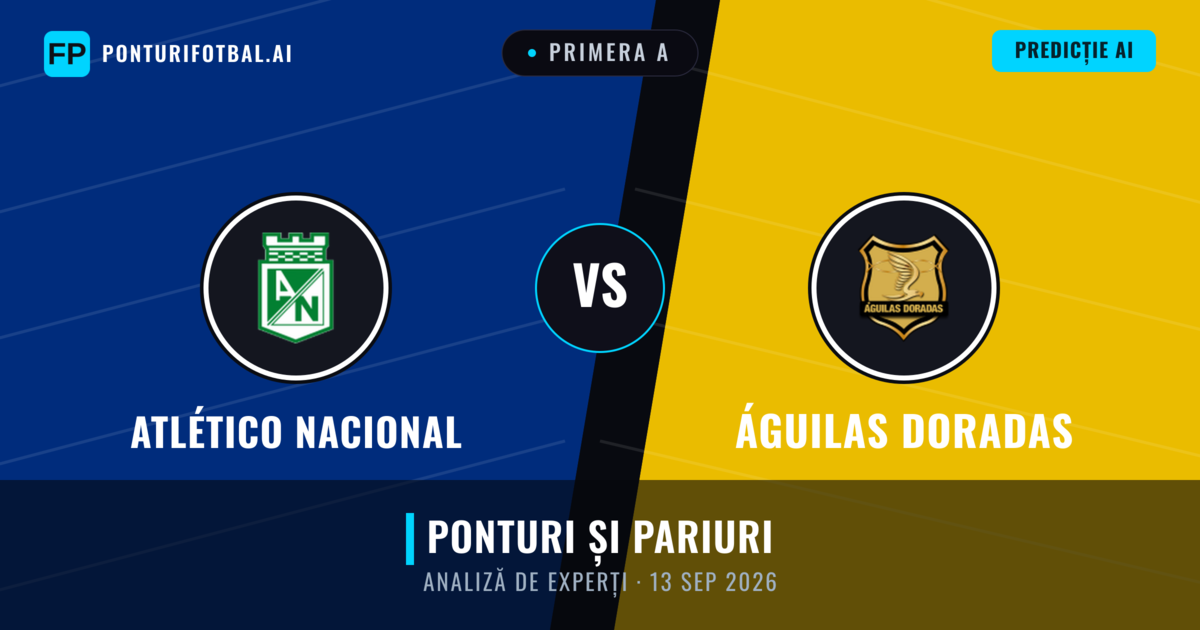 Atlético Nacional vs Águilas Doradas — pronostic și avancronică meci