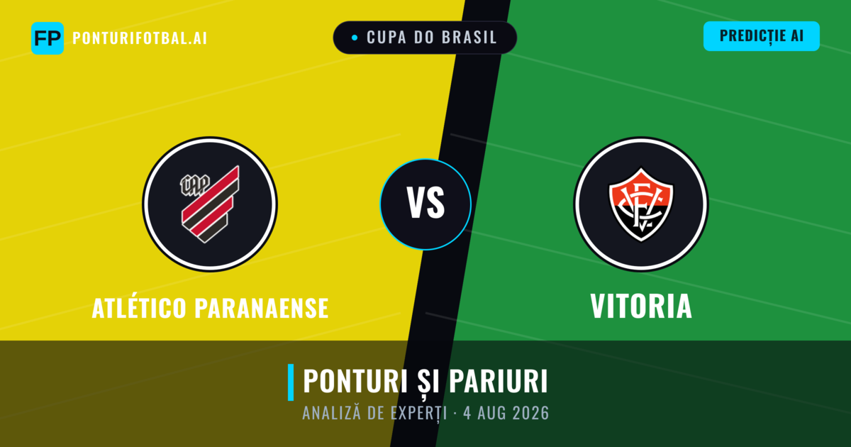 Atlético Paranaense vs Vitoria — pronostic și avancronică meci