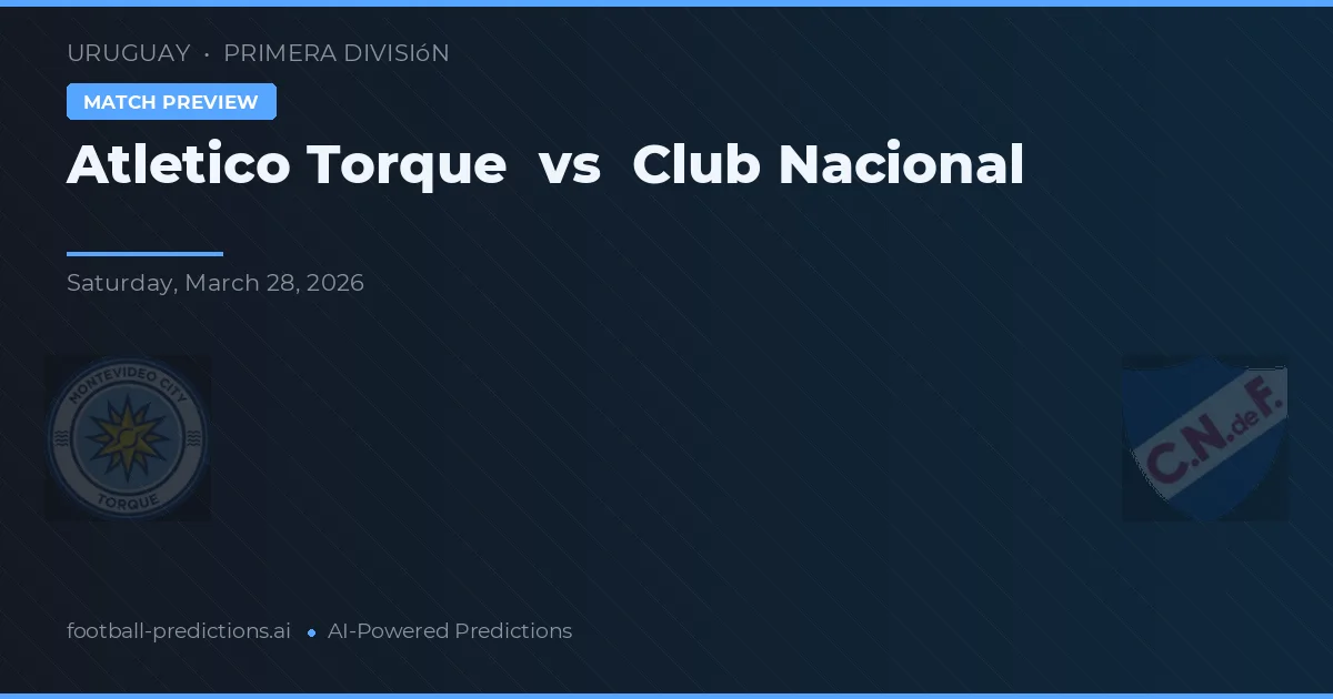Atletico Torque vs Club Nacional — pronostic și avancronică meci