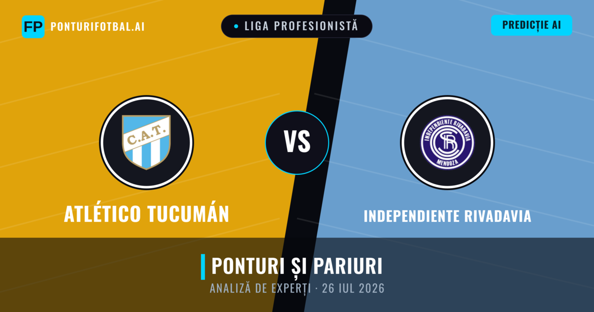 Atlético Tucumán vs Independiente Rivadavia — pronostic și avancronică meci