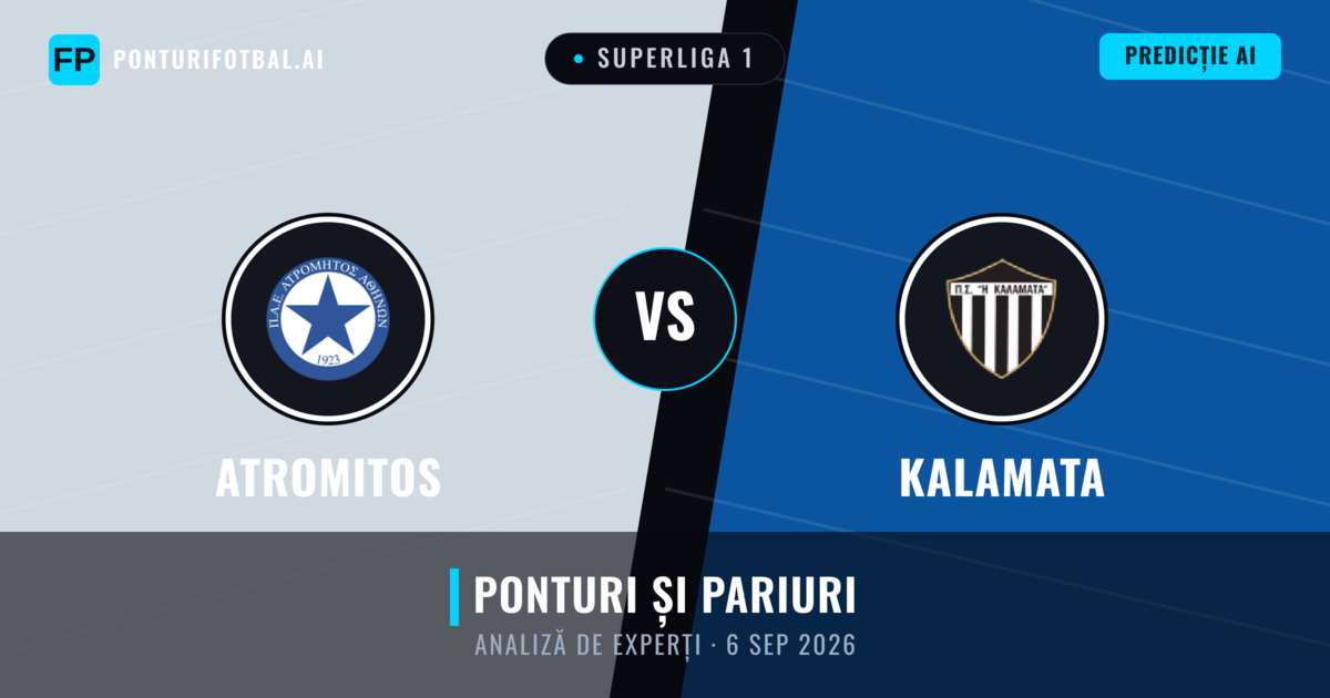 Atromitos vs Kalamata — pronostic și avancronică meci