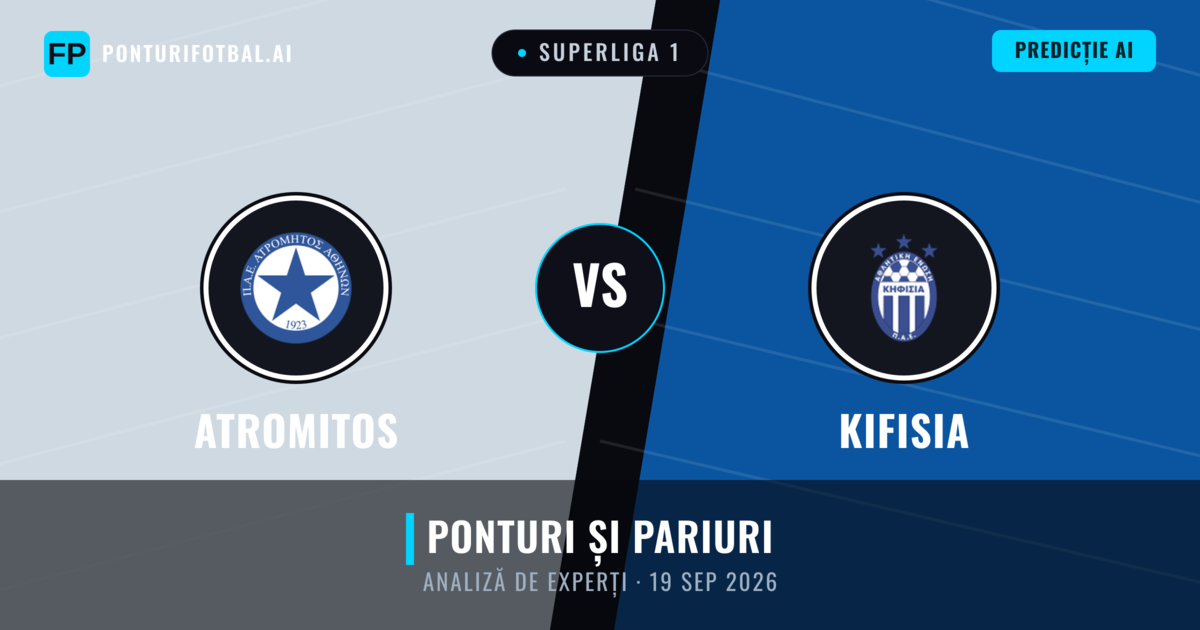 Atromitos vs Kifisia — pronostic și avancronică meci