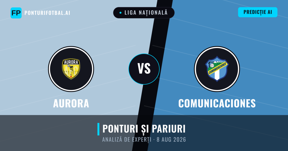 Aurora vs Comunicaciones — pronostic și avancronică meci