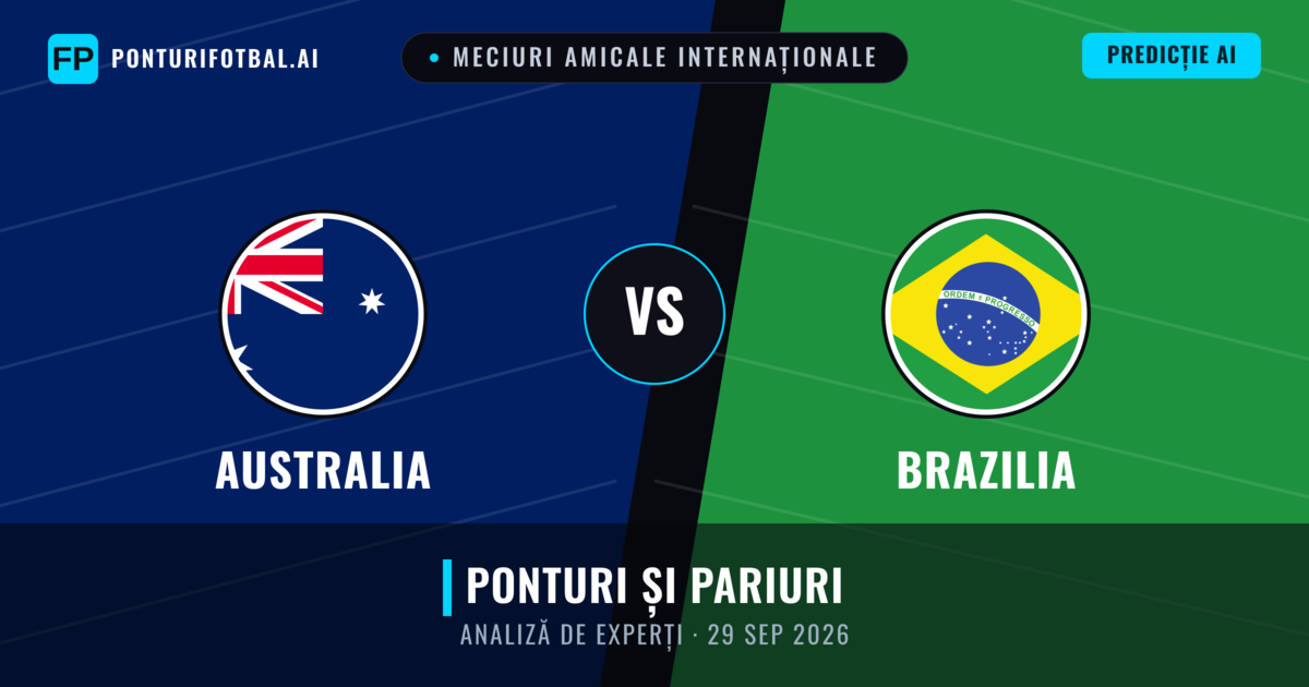 Australia vs Brazilia — pronostic și avancronică meci