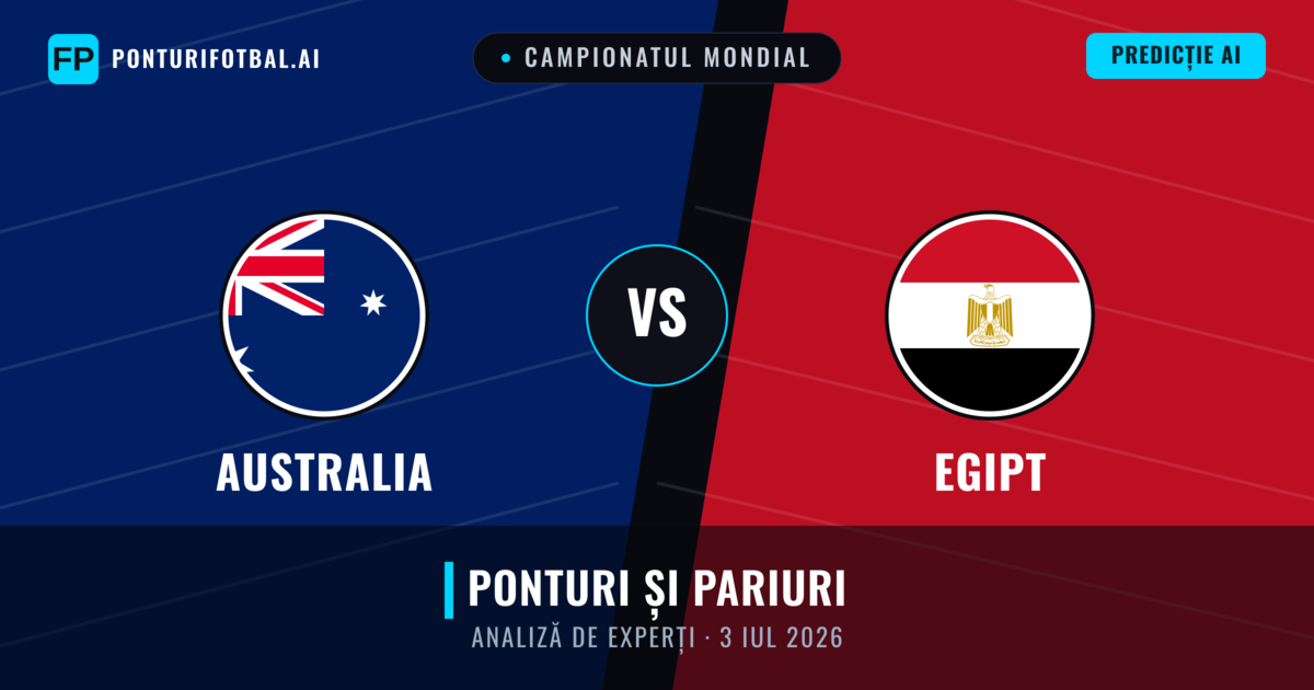 Australia vs Egipt — pronostic și avancronică meci