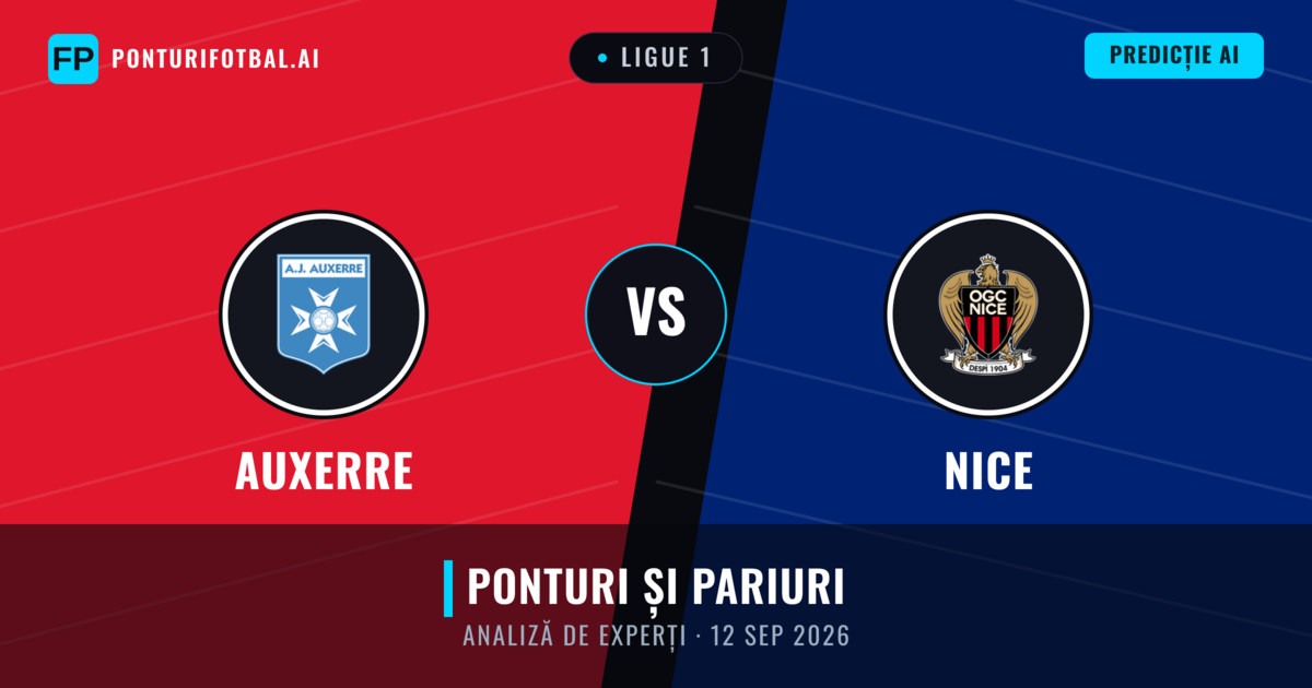 Auxerre vs Nice — pronostic și avancronică meci