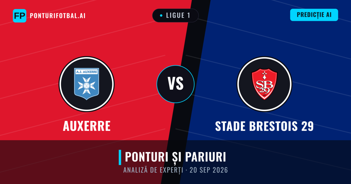 Auxerre vs Stade Brestois 29 — pronostic și avancronică meci
