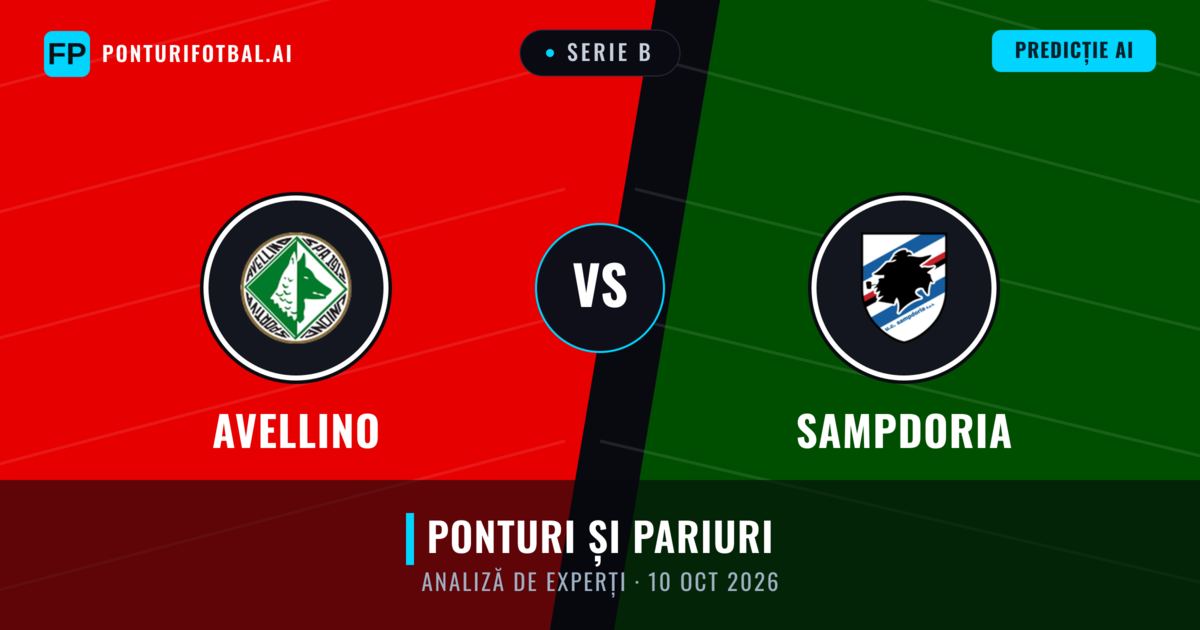 Avellino vs Sampdoria — pronostic și avancronică meci
