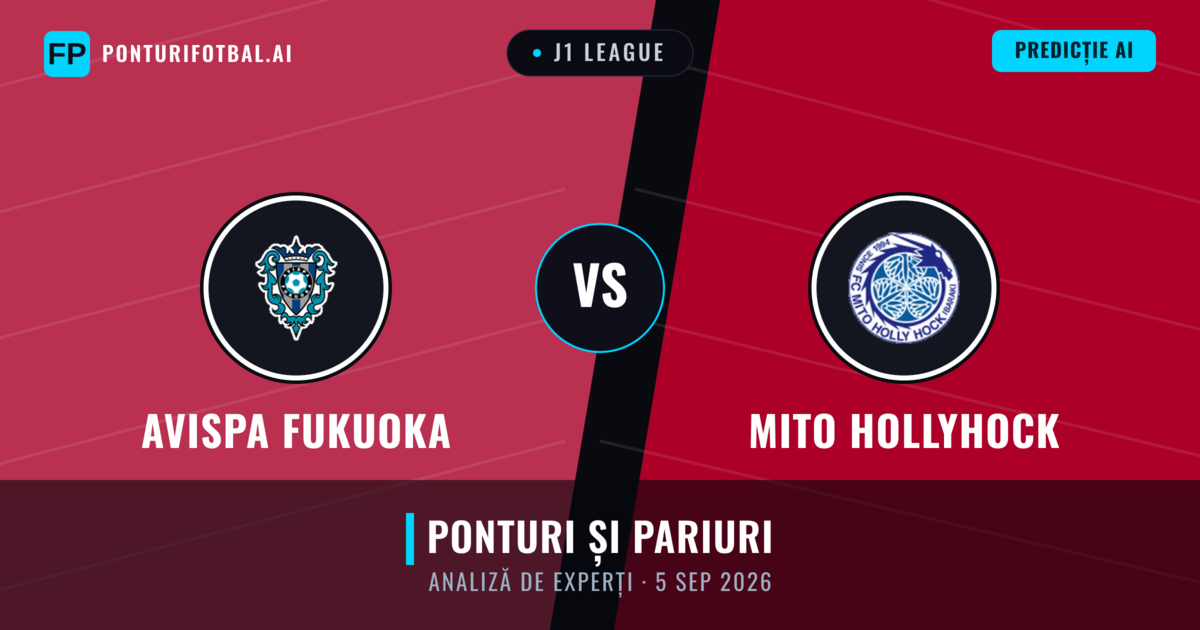 Avispa Fukuoka vs Mito HollyHock — pronostic și avancronică meci