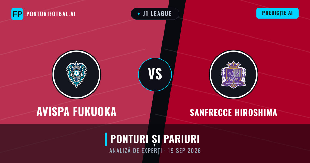 Avispa Fukuoka vs Sanfrecce Hiroshima — pronostic și avancronică meci