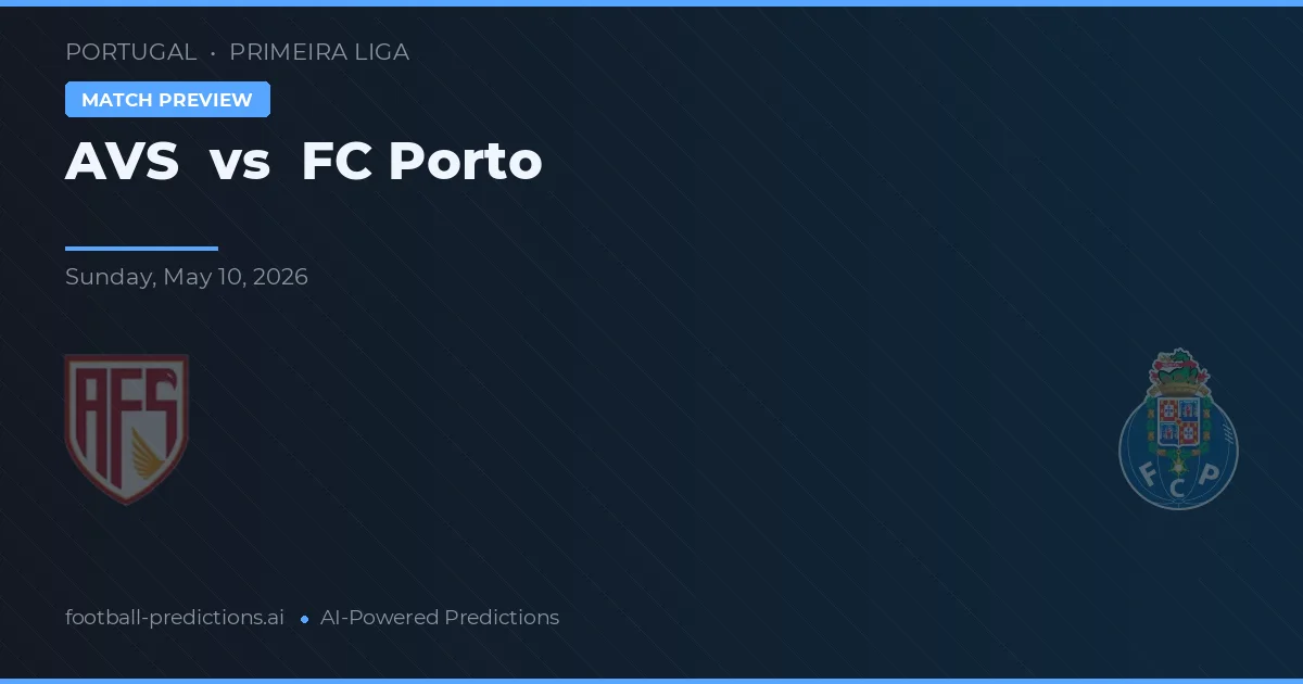 AVS vs FC Porto — pronostic și avancronică meci